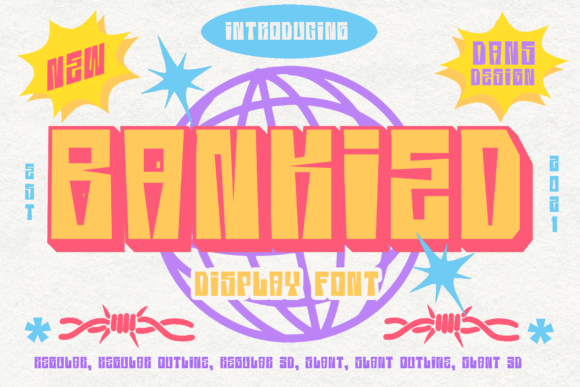 Bankied Font: A Playful Display Font for Creative Projects