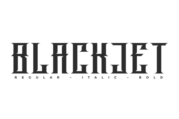 Blackjet: A Robotic Display Font for Bold Creative Projects