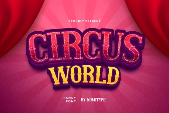 Circus World Font for Editorial Design and Creative Projects