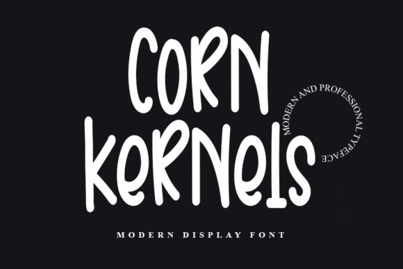 Corn Kernels Font for Bold Campaign Designs