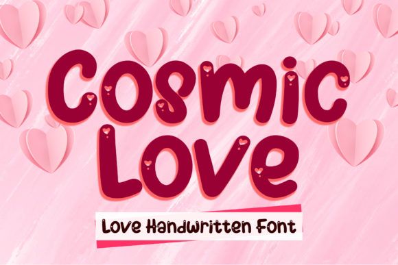 Cosmic Love: A Romantic Display Font for Digital Branding