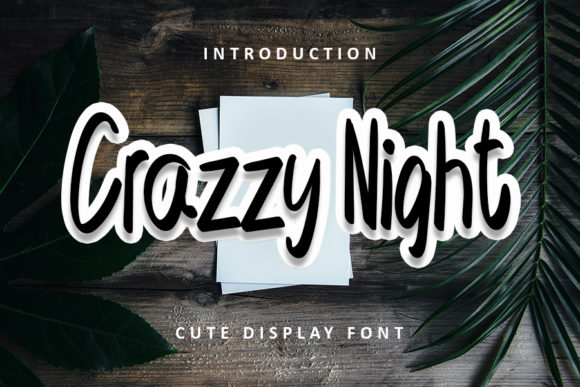 Crazzy Night Font for Creative Makers and Handmade Sellers