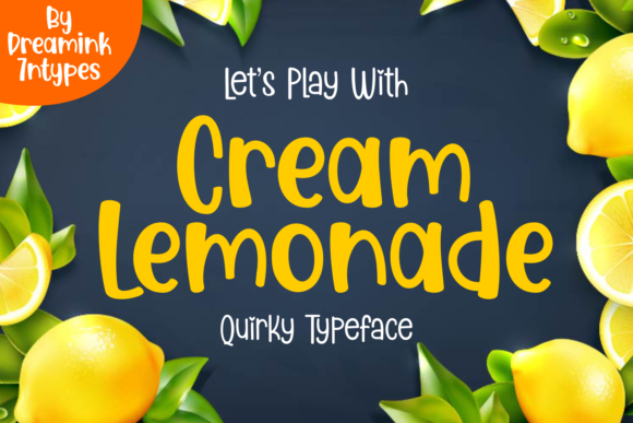 Cream Lemonade Font for Handmade Creations