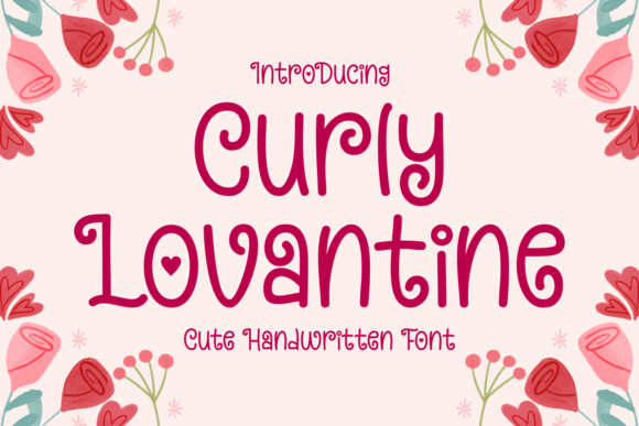 Curly Lovantine: A Delicate Display Font for Branding Magic