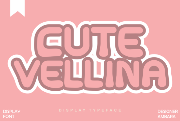 Cute Vellina Display Font for Creative Projects