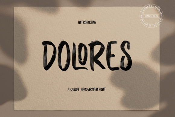 Dolores: A Bold Display Font for Modern Branding