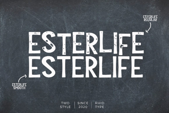 Esterlife Display Font for Editorial Design
