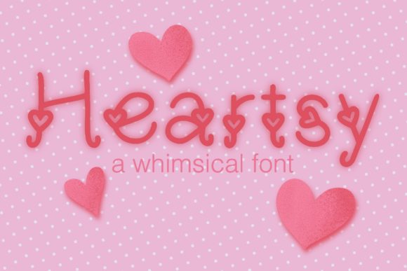 Heartsy: A Whimsical Display Font for Editorial Design