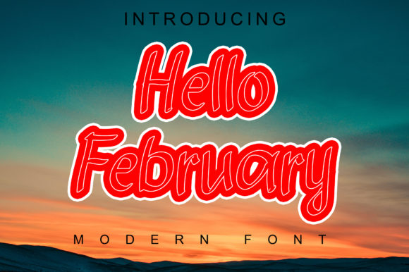 Hello February: A Fresh Display Font for Editorial Projects