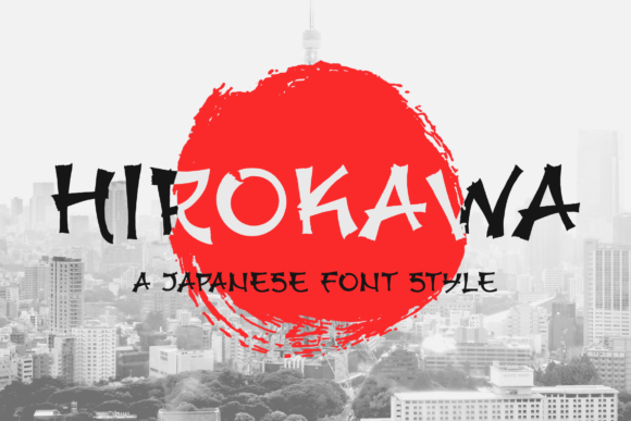 Hirokawa: A Bold Japanese-Inspired Display Font for Creative Makers