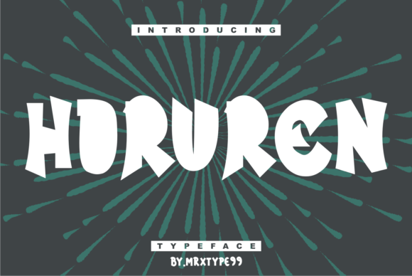 Horuren: A Cool Display Font for Eye-Catching Campaigns