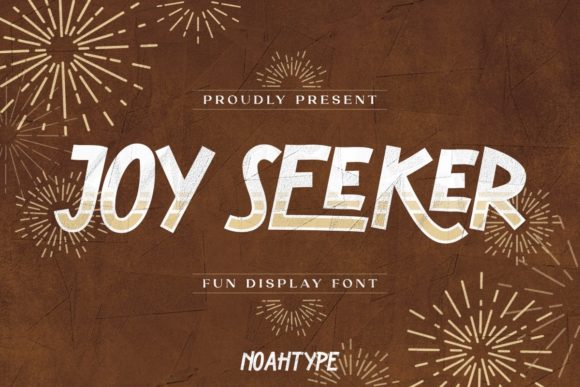 Joy Seeker Display Font for Web and Digital Design