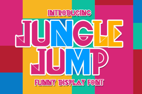 Jungle Jump: A Playful Display Font for Digital Branding and Web Design