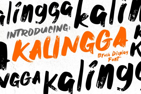 Kalingga Bold Brushed Display Font for Craft Projects
