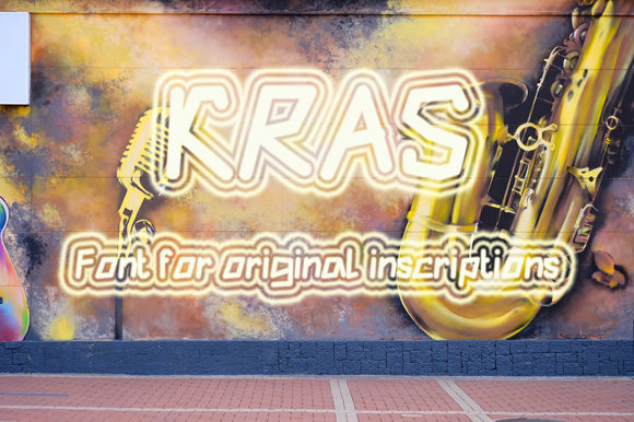 Kras: A Playful Display Font for Trendy Web Designs