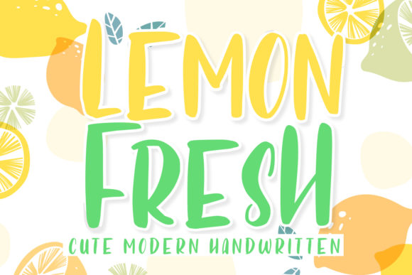 Lemon Fresh: A Playful Display Font for Creative Crafters