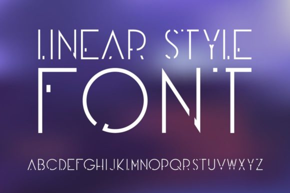 Linear Style Font for Sharp, Futuristic Campaign Designs