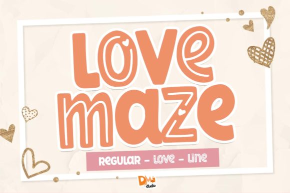 Love Maze Font for Romantic Web Design Projects