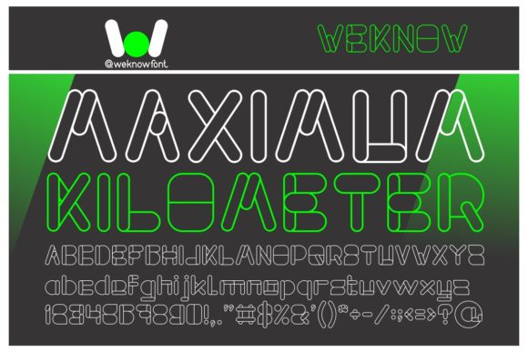 Maximum Kilometer: A Bold Display Font for Handmade Creations