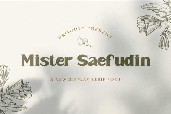 Mister Saefudin: A Versatile Display Font for Creative Projects