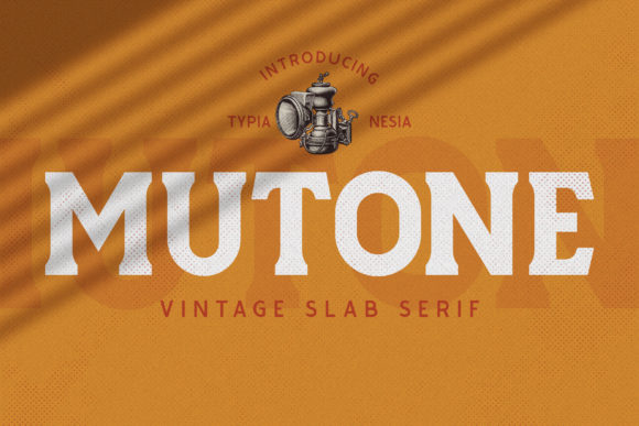 Mutone: A Vintage Bold Font for Handmade Creations