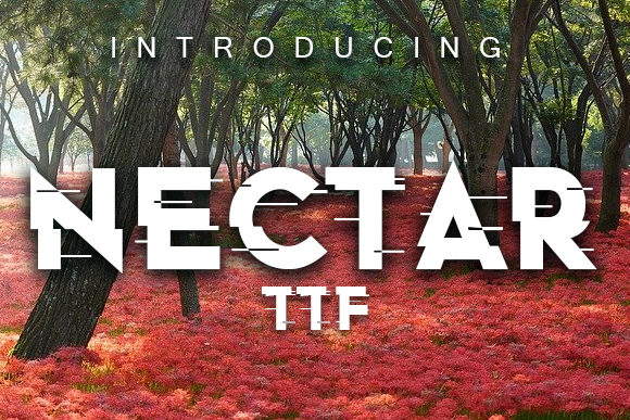 Nectar Glitch Font for Bold Digital Design