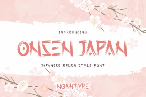 Onsen Japan: A Japanese-Inspired Display Font for Creative Projects
