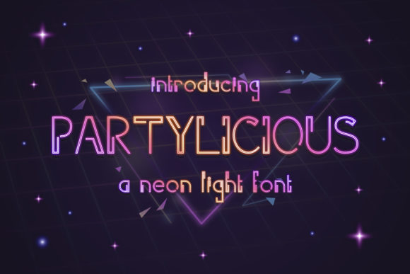 Partilicious: A Modern Display Font for Bold Digital Design