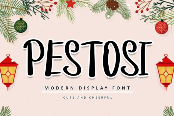 Pestosi: A Whimsical Display Font for Creative Campaigns