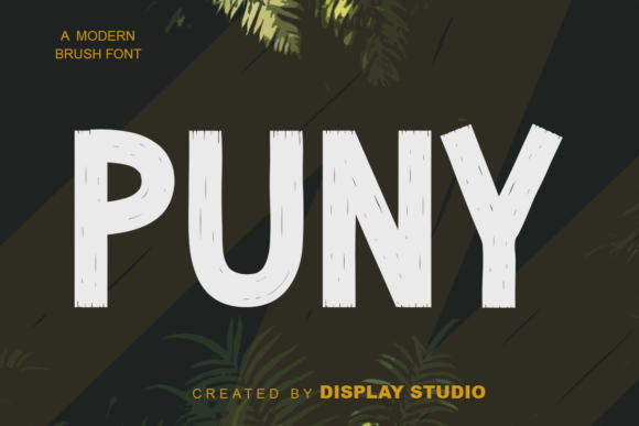 Puny Display Font for Editorial Design and Branding
