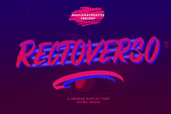 Rectoverso: A Brush-Style Font for Elegant Editorial Design