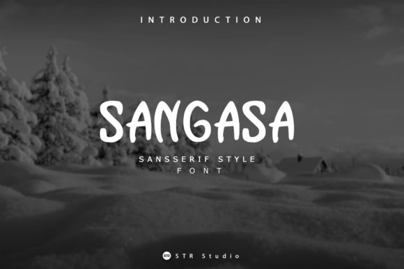 Sangasa: A Quirky Display Font for Business Branding