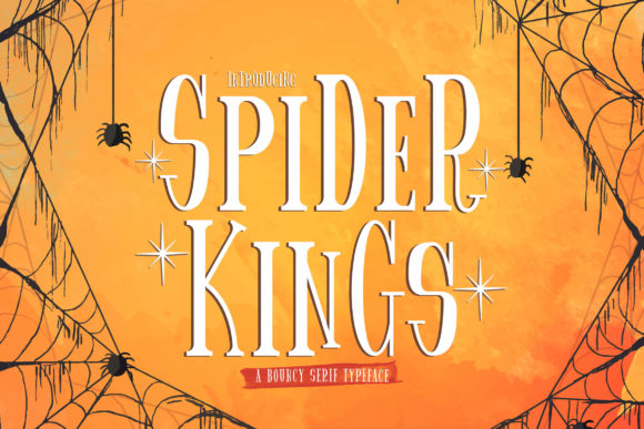 Spider King: A Playful Display Font for Bold Visual Impact