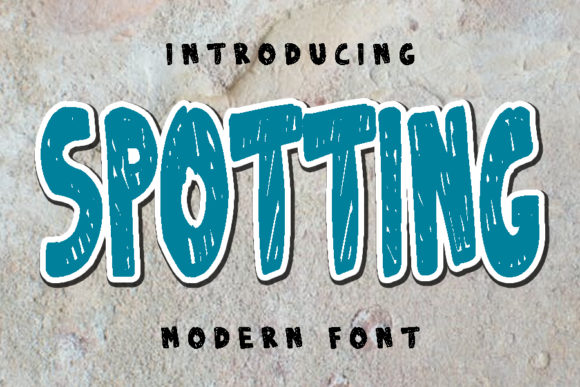 Spotting: A Playful Display Font for Branding Magic