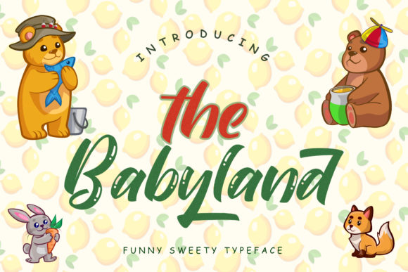 The Babyland: A Playful Display Font for Bold Campaigns